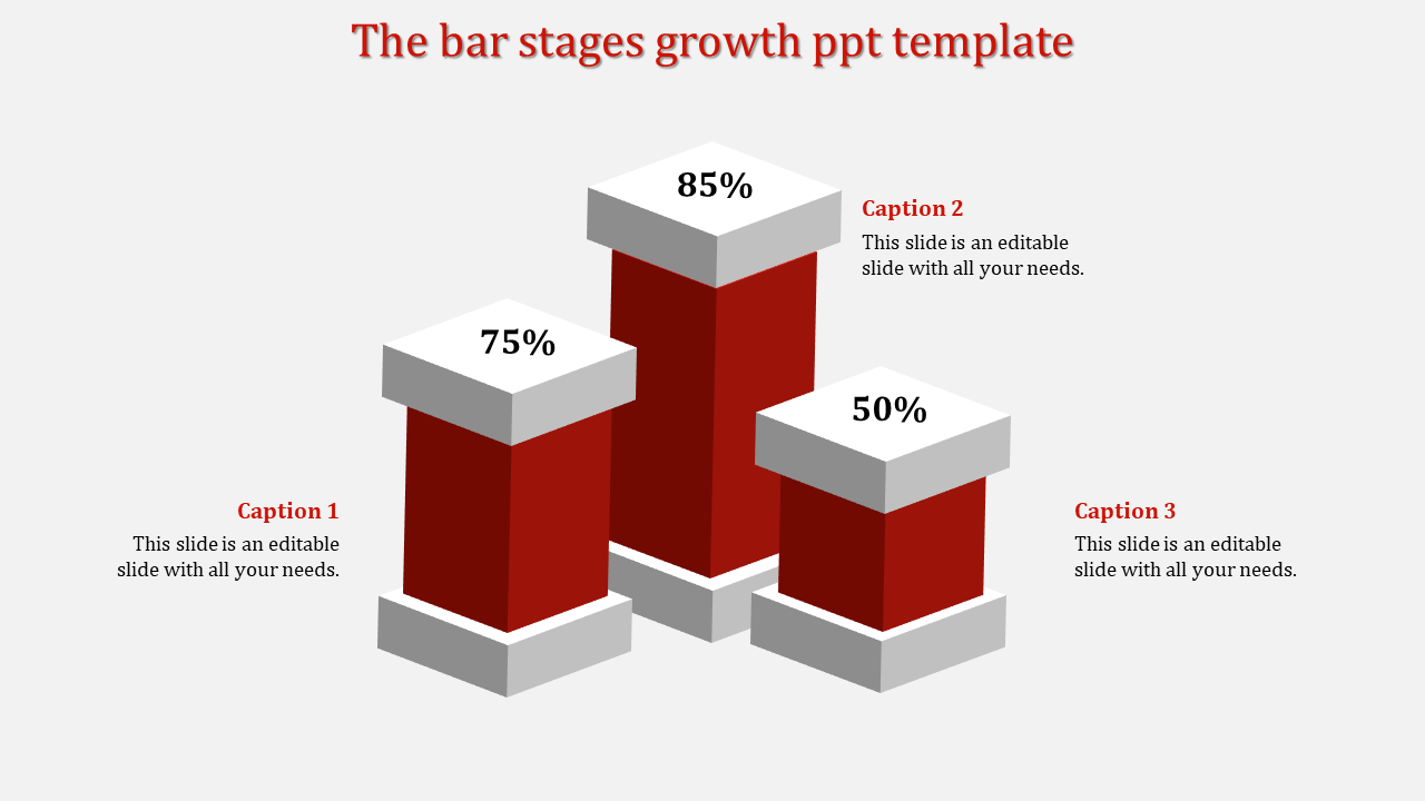 growth ppt template-The bar stages growth ppt template-3-Red